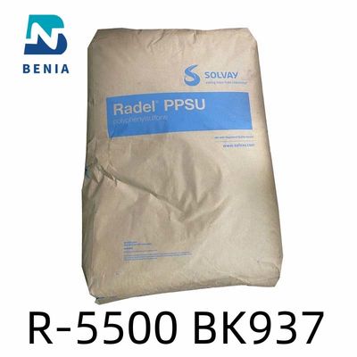 Solvay Radel R-5500 BK937 PPSU di plastica, tutto il materiale opaco PPSU di colore