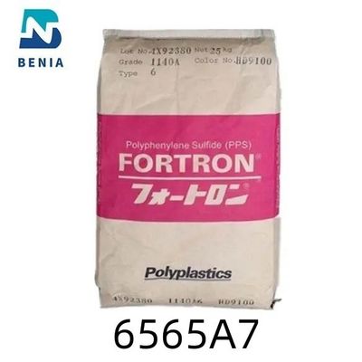 La resina 65% UL94 rinforzato con vetro V0 di Polyplastics il PPS Durafide 6565A7 PolyphenyleneSulfide classifica tutto il colore