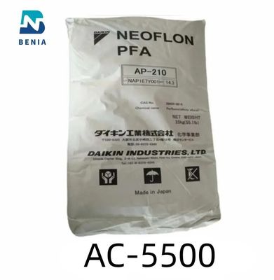 Polvere della pallina del vergine di DAIKIN PFA Neoflon AC-5500 Perfluoropolymers PFA in AZIONE