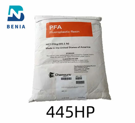 Dupont PFA 445HP Perfluoroalcoxy PFA Forma di pellet di resina fluoroplastica per rivestimenti di tubi