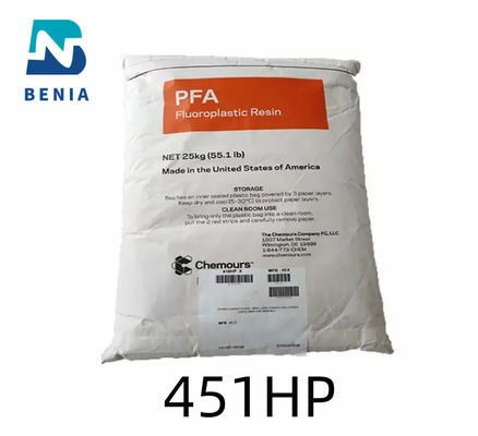 Dupont PFA 451HP PFA Perfluoroalcoxi PFA Materiale di plastica per rivestimenti di tubi